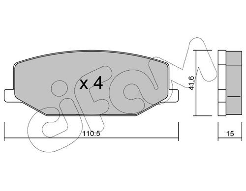 CIFAM Brake disc Article number: 800-483 cheaply