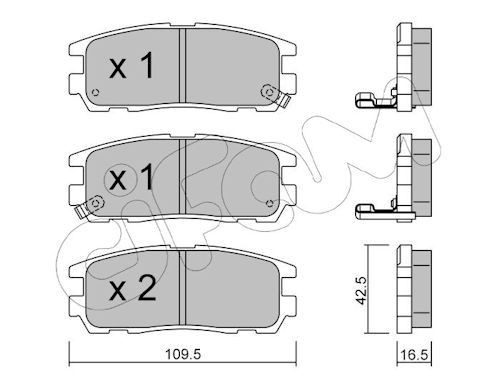 CIFAM Brake pad set Article number: 822-358-0 cheaply