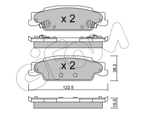 CIFAM Brake pad set Article number: 822-700-0 cheaply