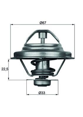 MAHLE ORIGINAL Thermostat Article number: TX 24 87D cheaply