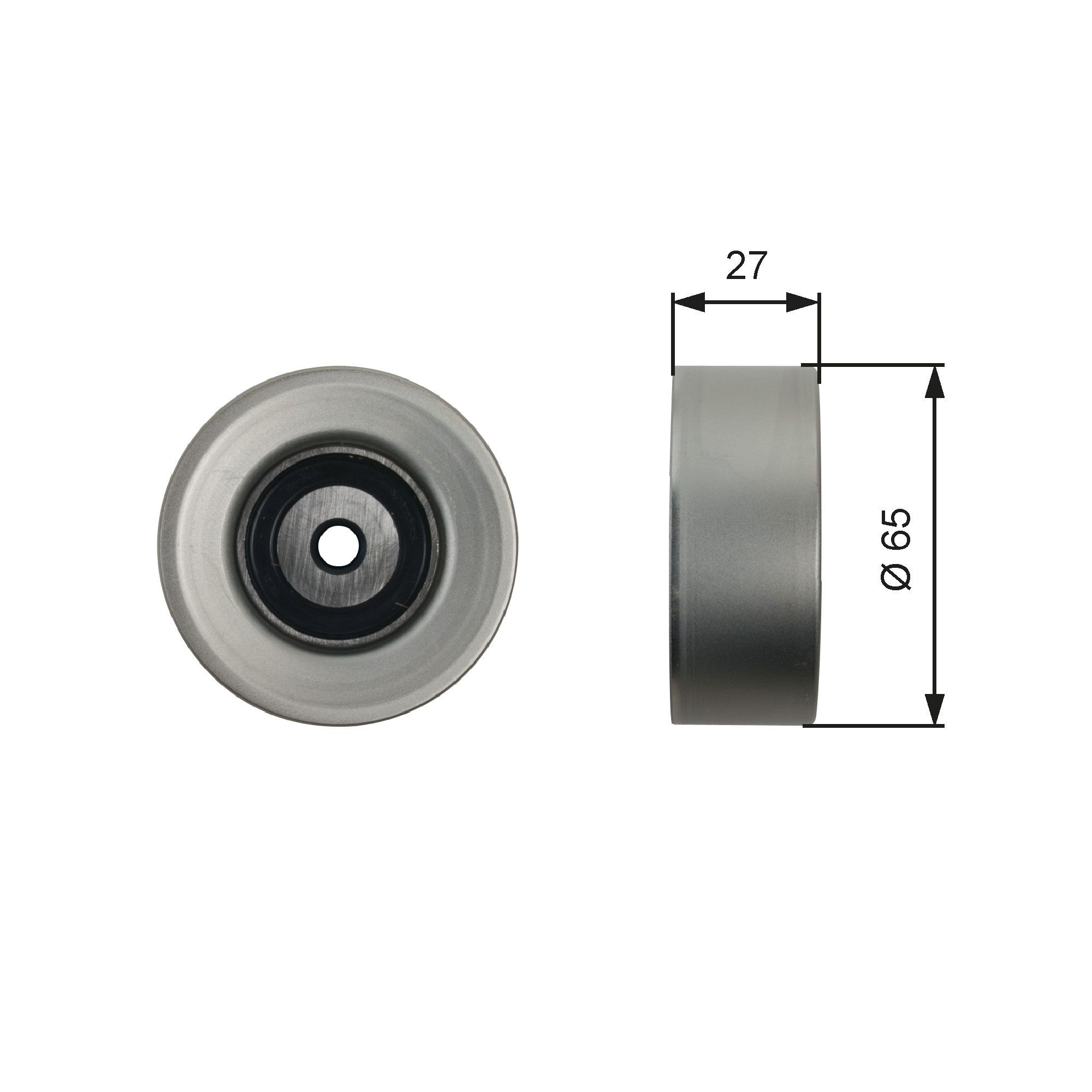 GATES Deflection / Guide Pulley, v-ribbed belt Article number: T36451 cheaply
