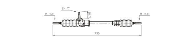 GENERAL RICAMBI Steering rack Article number: FI4006 cheaply