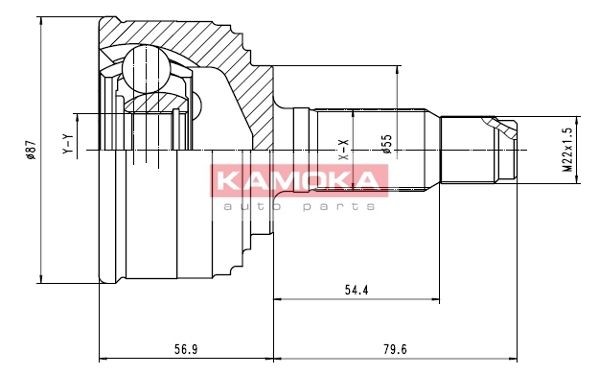 KAMOKA Joint kit, drive shaft Article number: 6000 cheaply
