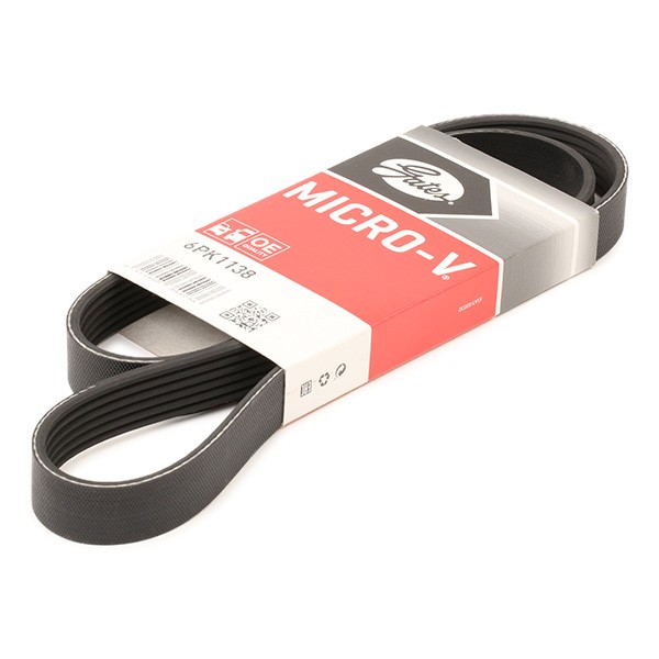 GATES Serpentine belt Article number: 6PK1138 cheaply