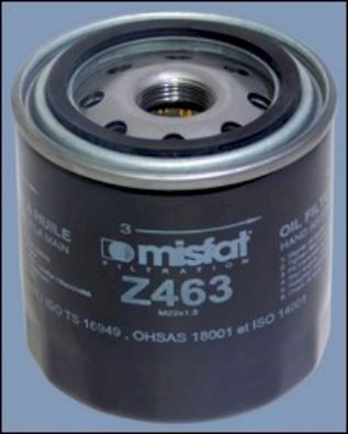MISFAT Oil filter Article number: Z463 cheaply