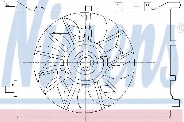 NISSENS Fan, radiator Article number: 85406 cheaply