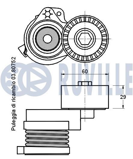 RUVILLE Gear, camshaft Article number: 3469012 cheaply