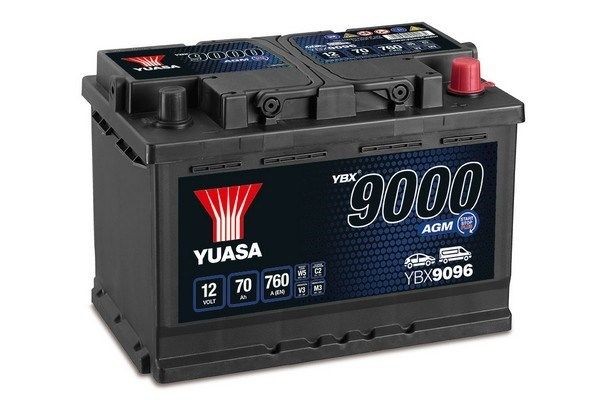 YUASA Käivitusaku Artikli number: YBX9096 soodsalt