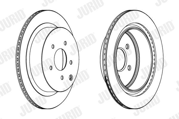 JURID Brake disc Article number: 562871JC cheaply