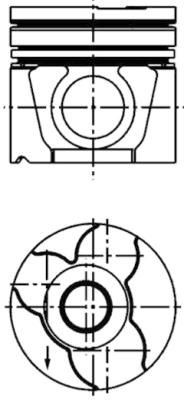 KOLBENSCHMIDT Piston Article number: 40307600 cheaply