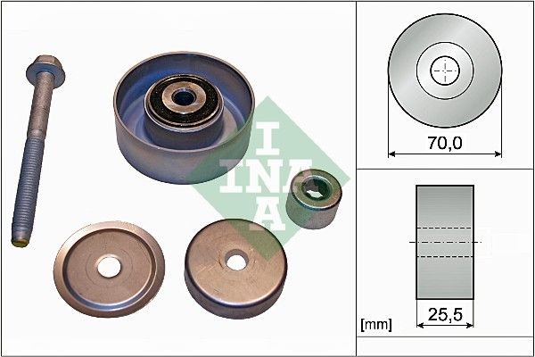 INA Deflection / Guide Pulley, v-ribbed belt Article number: 532 0665 10 cheaply