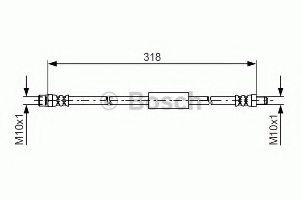 BOSCH Brake hose Article number: 1 987 481 618 cheaply