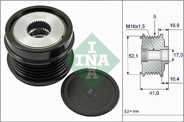 INA Alternator Freewheel Clutch Article number: 535 0272 10 cheaply