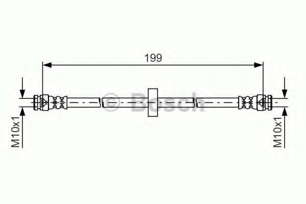 BOSCH Brake hose Article number: 1 987 481 607 cheaply