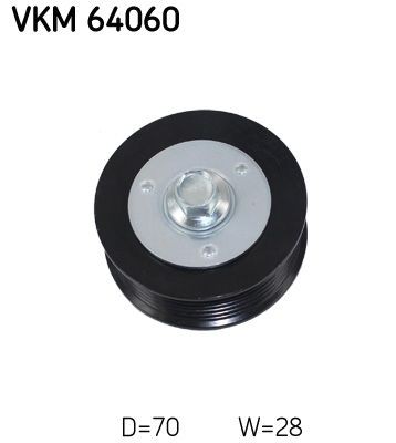 SKF Deflection / Guide Pulley, v-ribbed belt Article number: VKM 64060 cheaply
