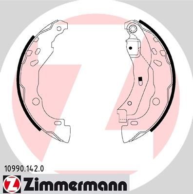 ZIMMERMANN Brake Shoe Set Article number: 10990.142.0 cheaply