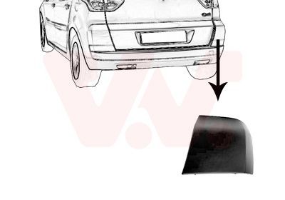 VAN WEZEL Cover, bumper Article number: 0972552 cheaply