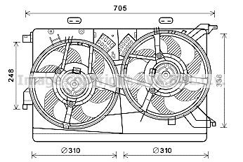 PRASCO Radiaatori ventilaator Artikli number: FT7607 soodsalt