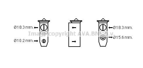 PRASCO AC expansion valve Article number: HD1291 cheaply