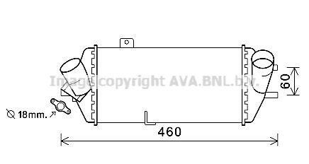 PRASCO Intercooler Article number: HY4389 cheaply