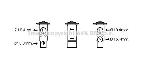 PRASCO AC expansion valve Article number: MZ1271 cheaply