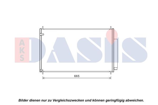 AKS DASIS Air conditioning condenser Article number: 102042N cheaply