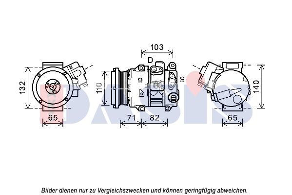 AKS DASIS Air conditioning compressor Article number: 852681N cheaply