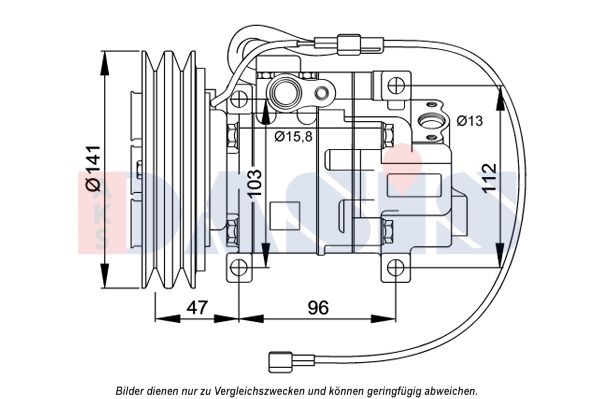 AKS DASIS Air conditioning compressor Article number: 852777N cheaply