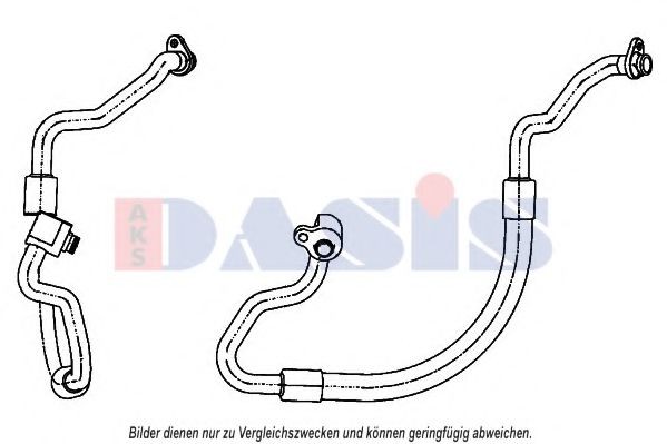 AKS DASIS Low Pressure Line, air conditioning Article number: 885866N cheaply