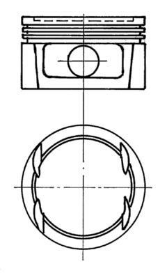 KOLBENSCHMIDT Piston Article number: 91023700 cheaply