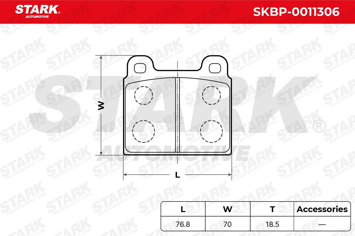 STARK Brake pad set Article number: SKBP-0011306 cheaply