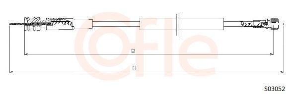 COFLE Speedometer cable Article number: S03052 cheaply