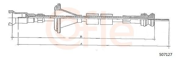 COFLE Speedometer cable Article number: S07127 cheaply
