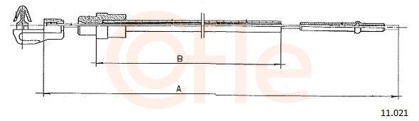 COFLE Throttle cable Article number: 11.021 cheaply