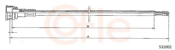 COFLE Speedometer cable Article number: S31002 cheaply