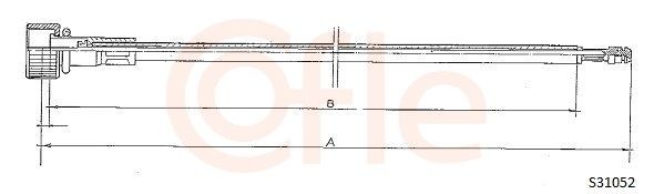 COFLE Speedometer cable Article number: S31052 cheaply