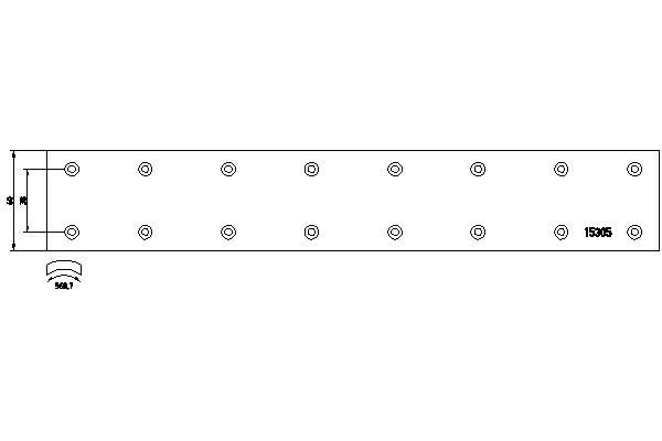TEXTAR Brake Lining Kit, drum brake Article number: 1530501 cheaply