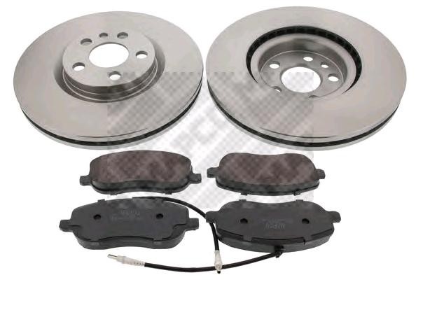 MAPCO Brake discs and pads set Article number: 47018 cheaply