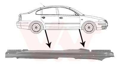 VAN WEZEL Rocker panel Article number: 5836104 cheaply