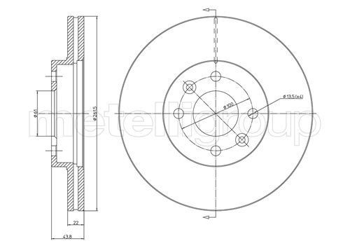 METELLI Brake disc Article number: 23-0071 cheaply