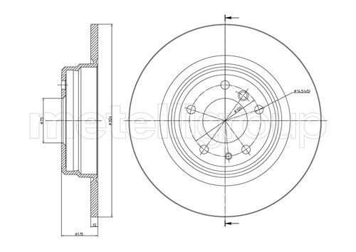 METELLI Brake disc Article number: 23-0400 cheaply