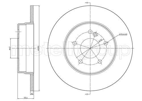 METELLI Brake disc Article number: 23-0485C cheaply