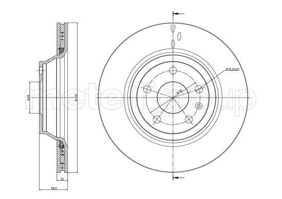 METELLI Brake disc Article number: 23-0941C cheaply