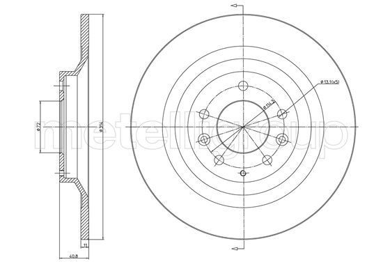 METELLI Brake disc Article number: 23-1058C cheaply