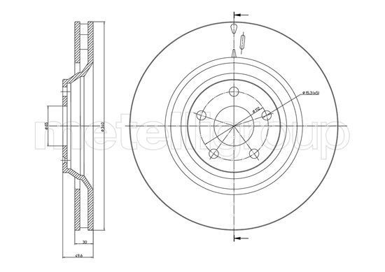 METELLI Brake disc Article number: 23-1134C cheaply