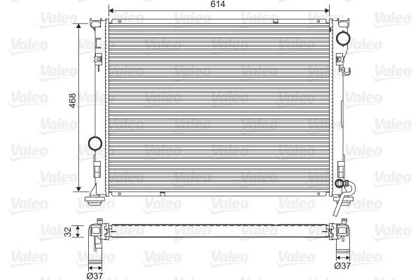 VALEO Radiaator, mootorijahutus Artikli number: 701562 soodsalt
