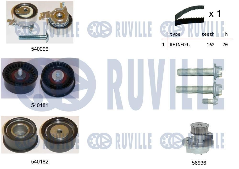 RUVILLE Tensioner Lever, v-ribbed belt Article number: 57508 cheaply