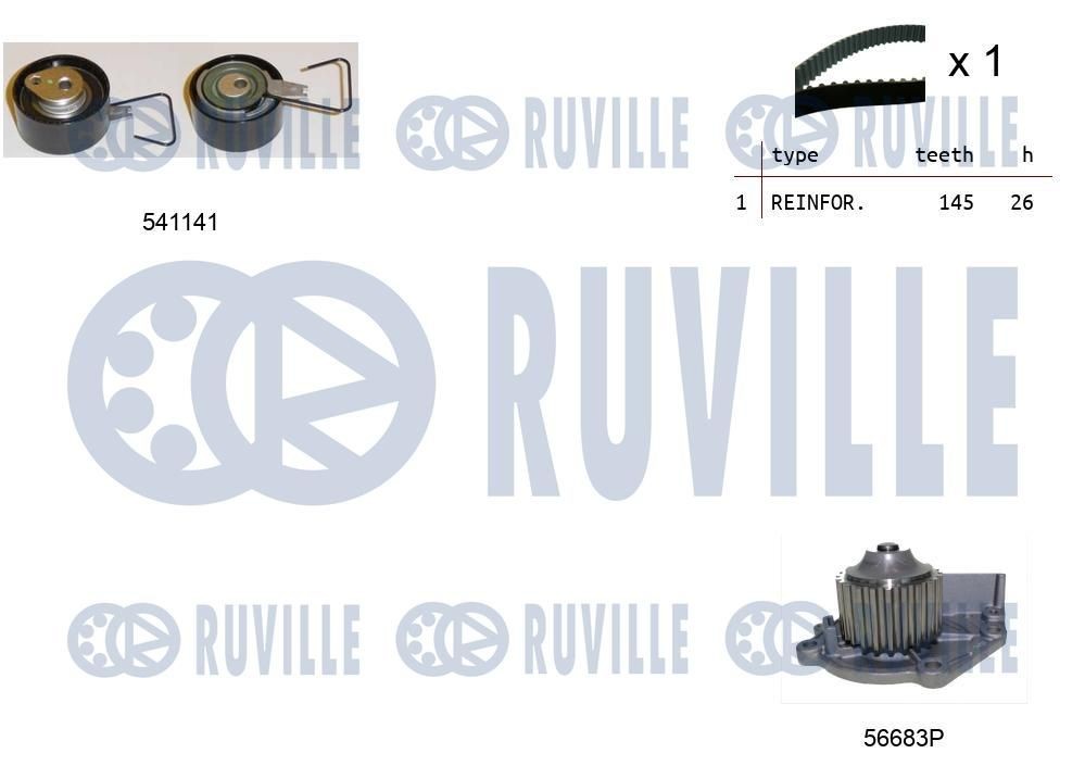 RUVILLE Tensioner Lever, v-ribbed belt Article number: 57607 cheaply