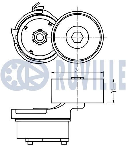 RUVILLE Engine mount Article number: 326605 cheaply