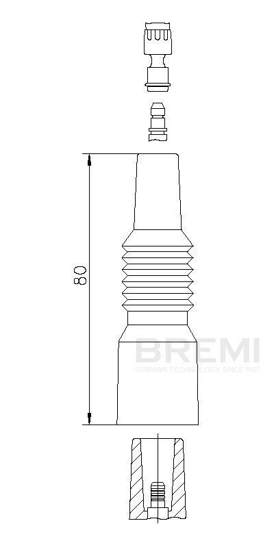 BREMI 13261A1 Plug, coil A8 2.8 174 PS Petrol 2002